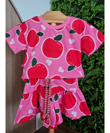 CONJUNTO FLORIDO MAÇÃ